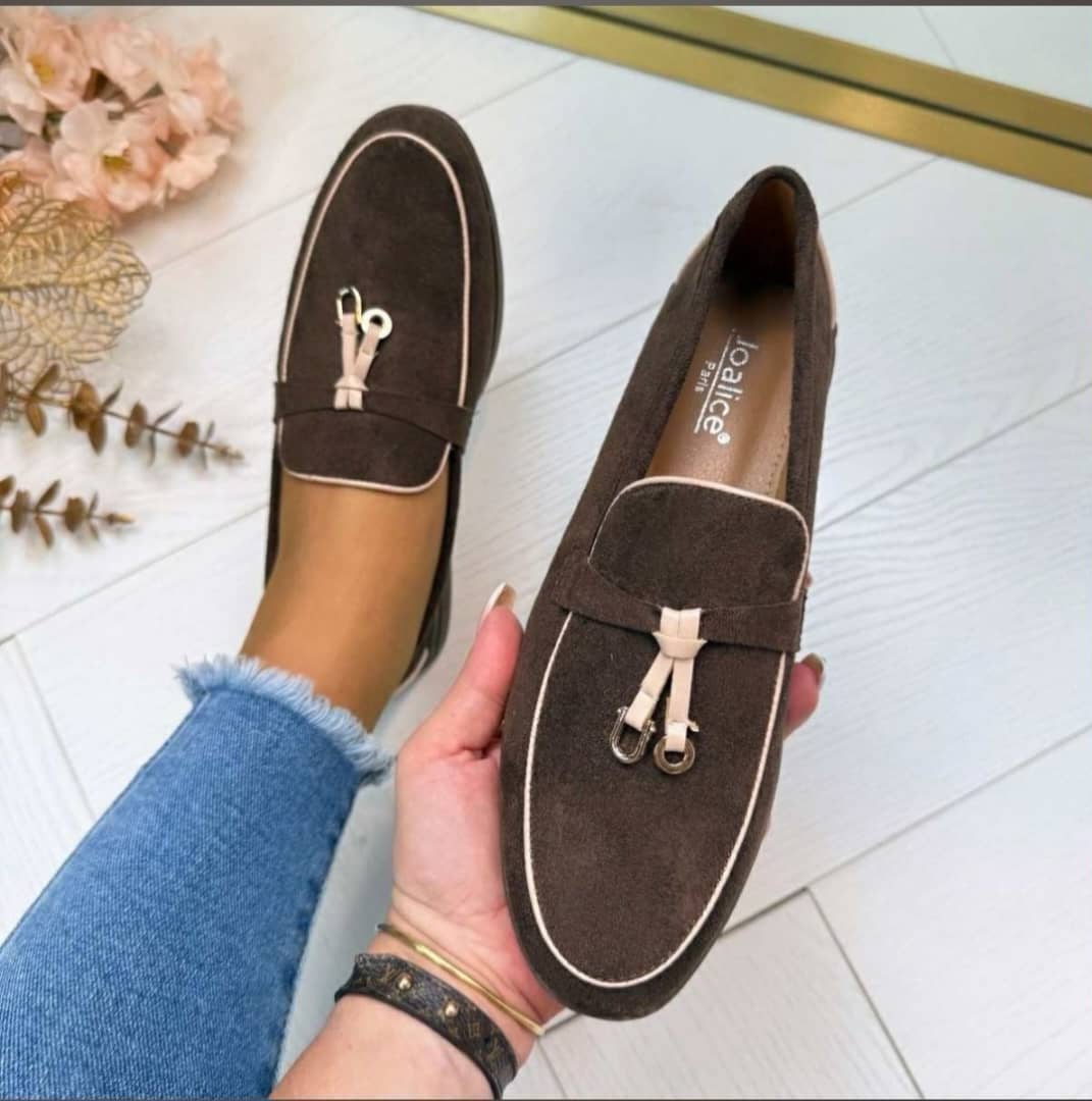 Mocassins femme style cosy