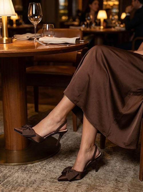 Escarpins femme marron élégants-Tallon raffiné et allure sophistiquée